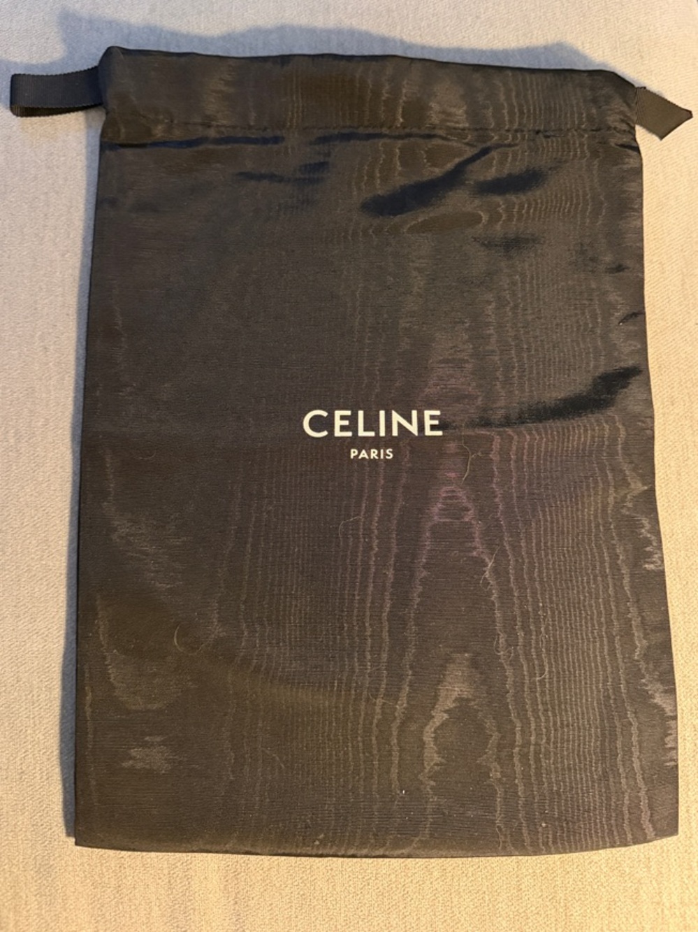 Celine Black and White Logo Drawstring Dust Bag - Never Used